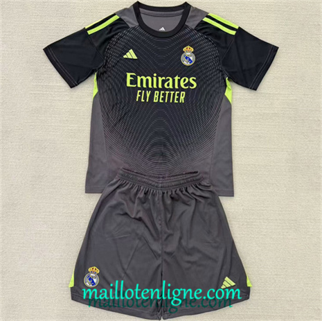 Thai Maillot Real Madrid Enfant Gardien De But 2025 2026 noir