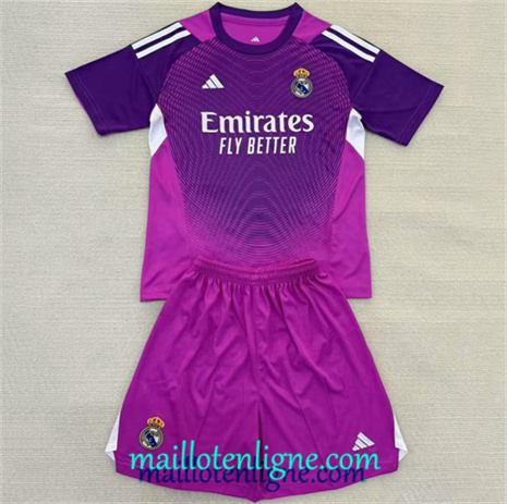 Thai Maillot Real Madrid Enfant Gardien De But Violet 2025 2026