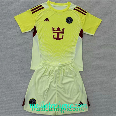 Thai Maillot Inter Miami Enfant Gardien De But Jaune 2025 2026