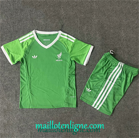 Thai Maillot Mexique Enfant Gardien De But Coupe d'Or Vert 2025 2026