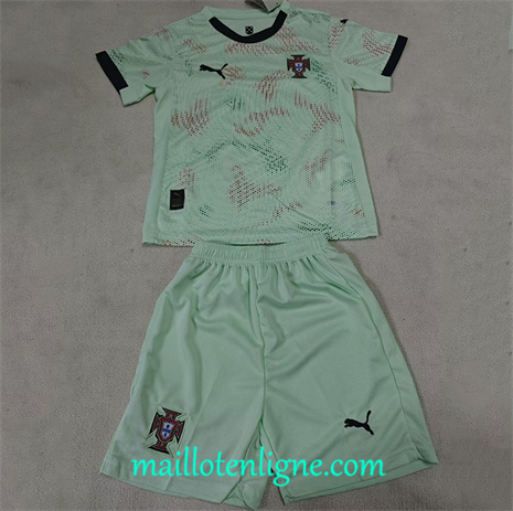 Thai Maillot Portugal Enfant Vert 2025 2026