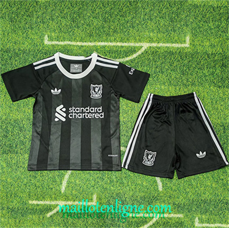 Thai Maillot Liverpool Gardien De But Enfant noir 2025 2026