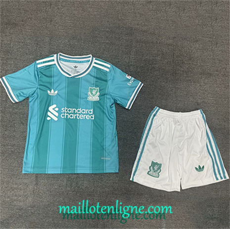 Thai Maillot Liverpool Enfant Vert 2025 2026