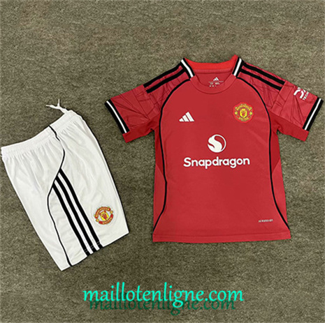 Thai Maillot Manchester United Enfant Rouge 2025 2026