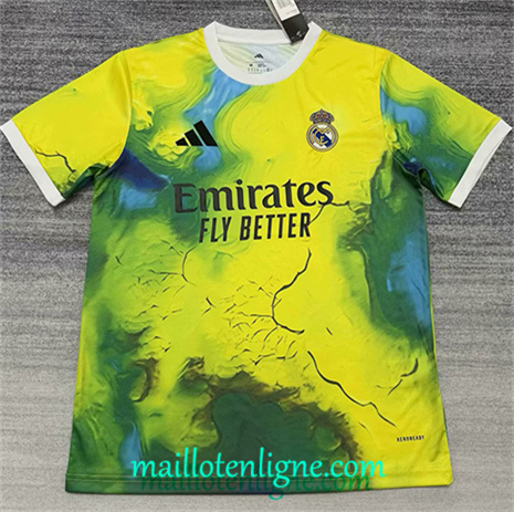 Thai Maillot Real Madrid Training Jaune/Vert 2025 2026