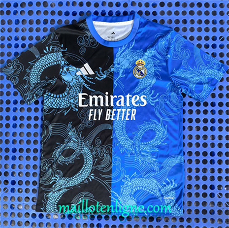 Thai Maillot Real Madrid Training dragon Bleu 2025 2026