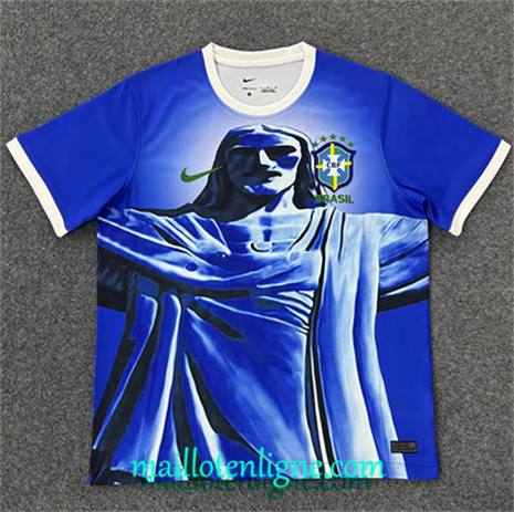 Thai Maillot Bresil Bleu 2025 2026