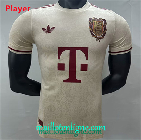 Thai Maillot Player Bayern Munich 120e anniversaire Jaune 2025 2026