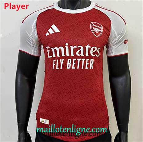 Thai Maillot Player Arsenal Domicile 2025 2026