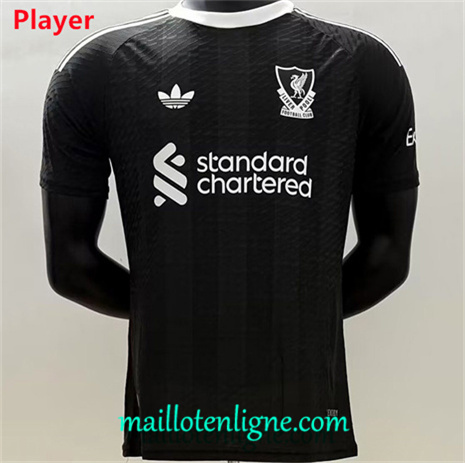 Thai Maillot Player Liverpool Gardien De But noir 2025 2026
