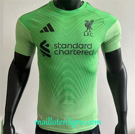 Thai Maillot Player Liverpool Gardien de but Vert 2025 2026