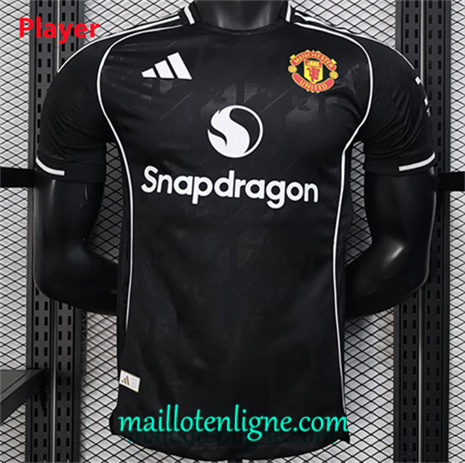 Thai Maillot Player Manchester United Noir 2025 2026