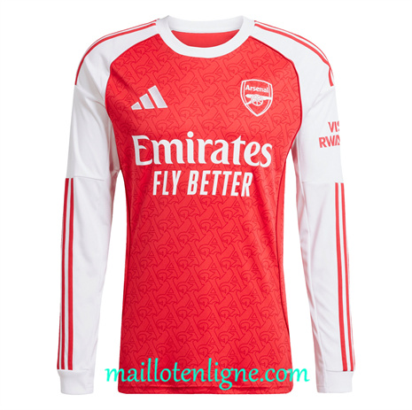 Thai Maillot Arsenal Domicile Manche Longue 2025 2026