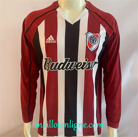 Thai Maillot Retro River Plate Exterieur Manche Longue 2005-06