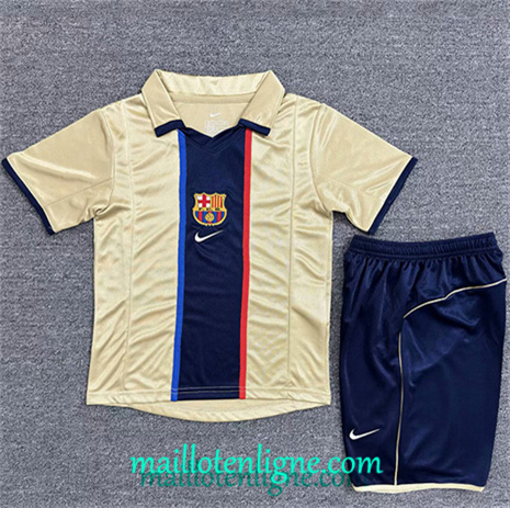 Thai Maillot Retro Barcelone Enfant Exterieur 2001-02