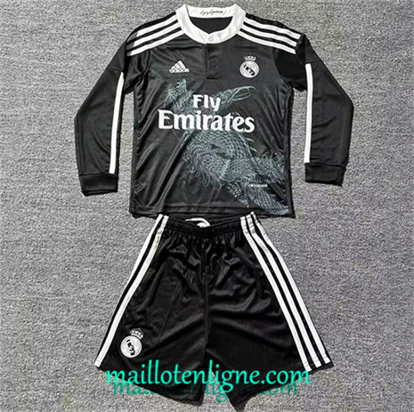 Thai Maillot Retro Real Madrid Enfant Third Manche Longue 2014-15