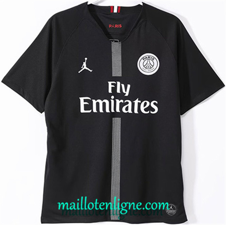 Thai Maillot Retro Paris Saint-Germain Noir 2018-19