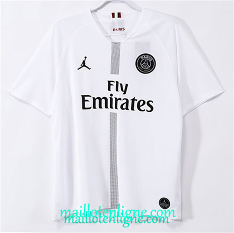 Thai Maillot Retro Paris Saint-Germain Blanc 2018-19