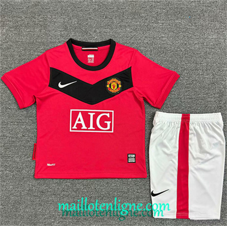 Thai Maillot Retro Manchester United Enfant Domicile 2010