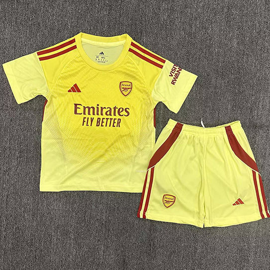 Maillot Arsenal Enfant Gardien de but Jaune 2025 2026 ligne8123