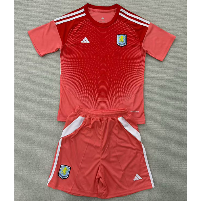 Maillot Aston Villa Enfant Gardien De But Orange/Rouge 2025 2026 ligne8125