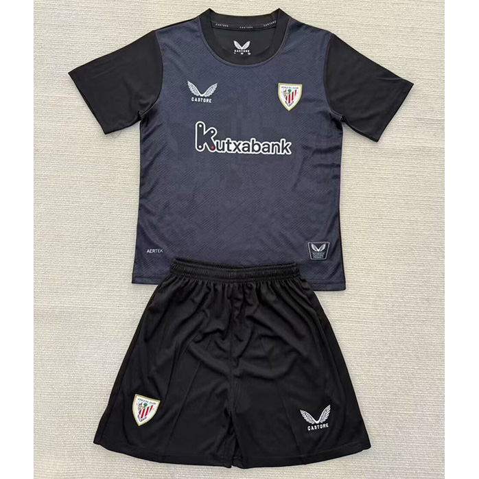 Maillot Athletic Bilbao Enfant Gardien de but Noir 2025 2026 ligne8127