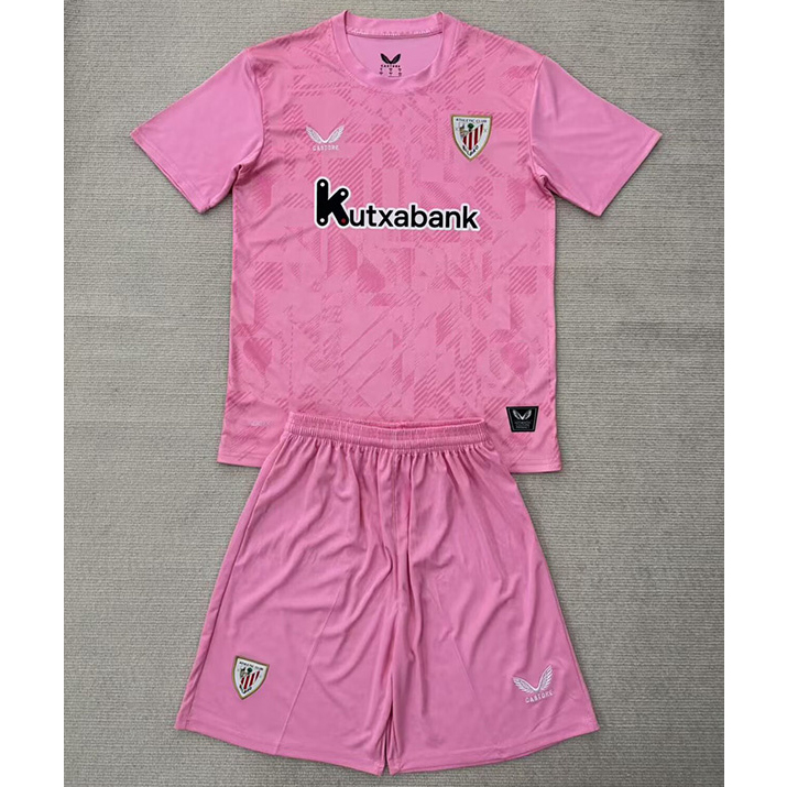 Maillot Athletic Bilbao Enfant Gardien de but Rose 2025 2026 ligne8130