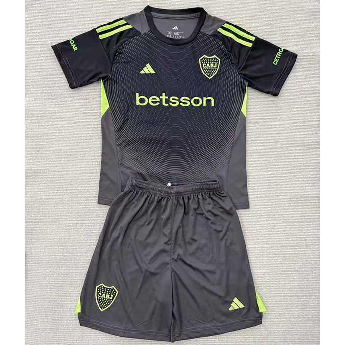 Maillot Boca Juniors Enfant Gardien de but Gris/Noir 2025 2026 ligne8216