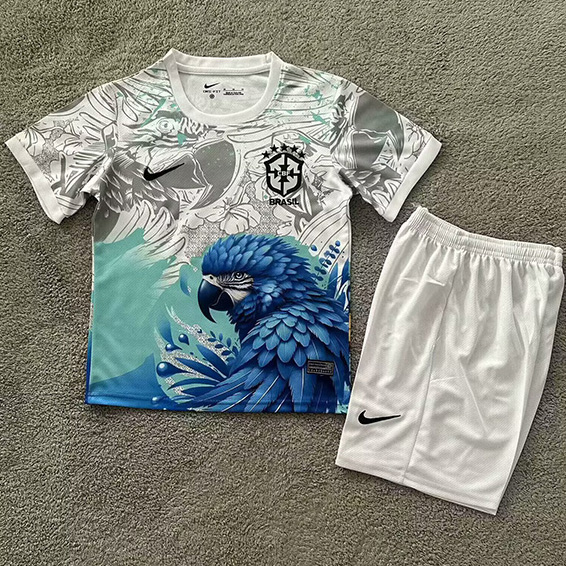 Maillot Brésil Enfant Special Parrot 2025 2026 ligne8220