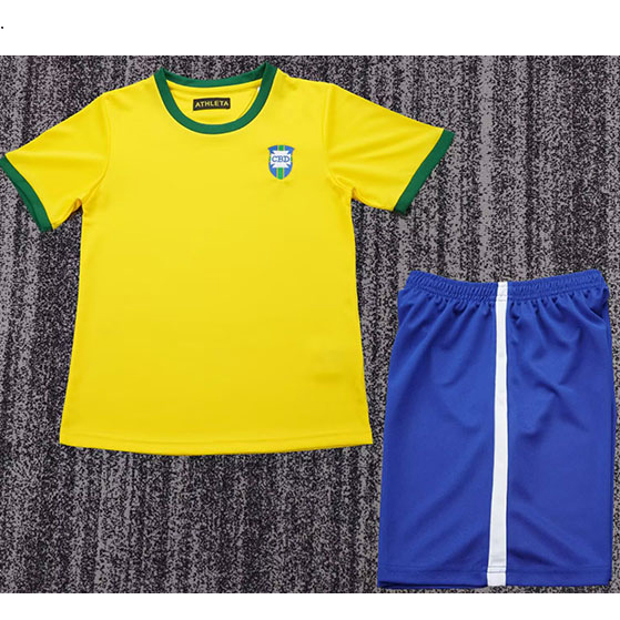 Maillot Retro1970#Bresil Enfant Domicile ligne8547