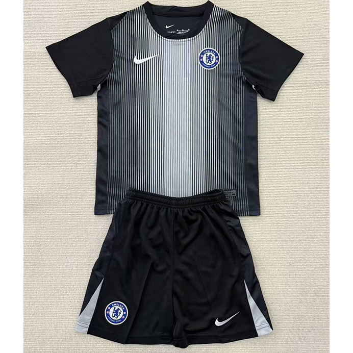 Maillot Chelsea Enfant Gardien de but Noir 2025 2026 ligne8228