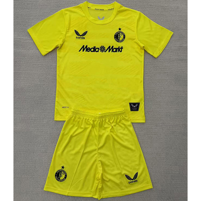 Maillot Feyenoord Enfant Gardien de but Jaune 2025 2026 ligne8241