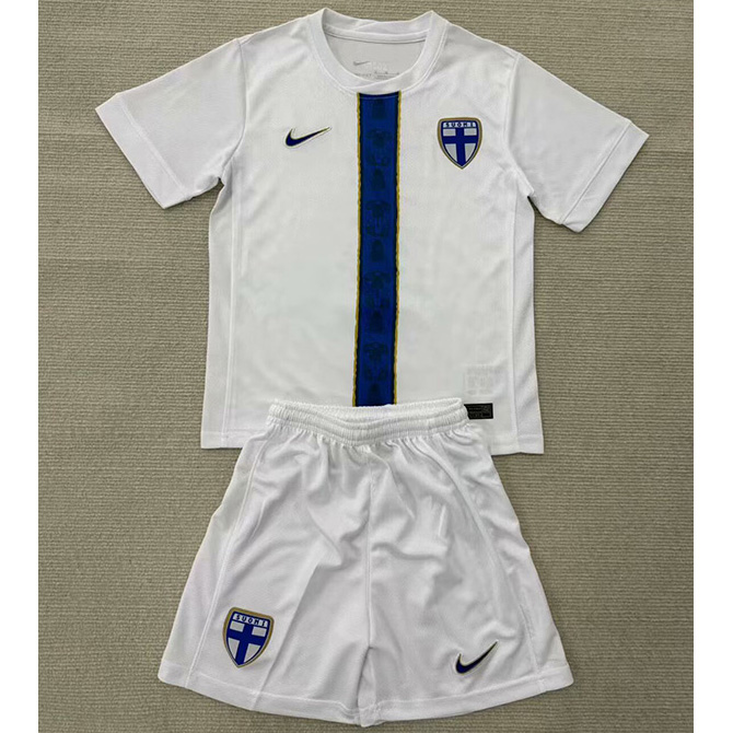 Maillot Finlande Enfant Exterieur 2025 2026 ligne8137