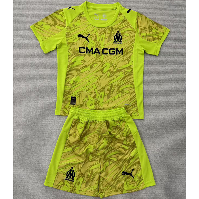 Maillot Marseille Enfant Gardien de but Vert 2025 2026 ligne8261