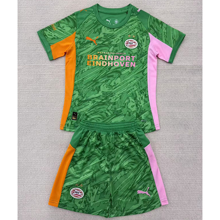 Maillot PSV Eindhoven Enfant Gardien de but 2025 2026 ligne8279