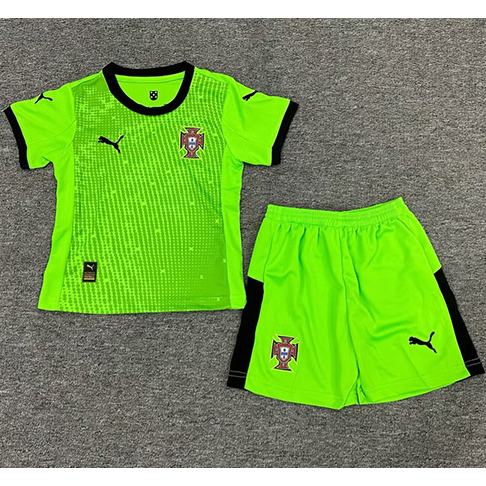 Maillot Portugal Enfant Gardien De But Vert 2025 2026 ligne8273