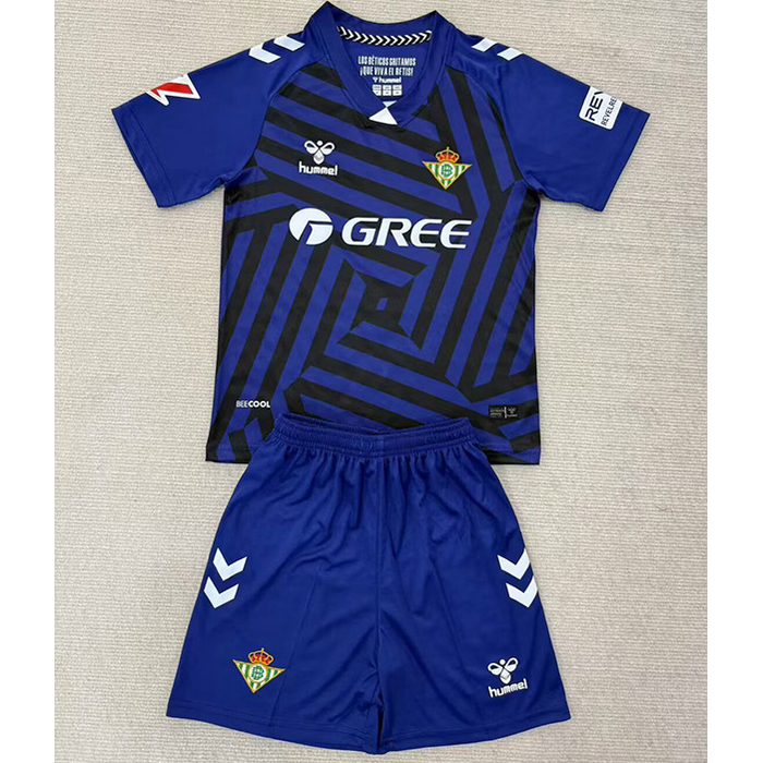 Maillot Real Betis Enfant Gardien de but Bleu 2025 2026 ligne8288