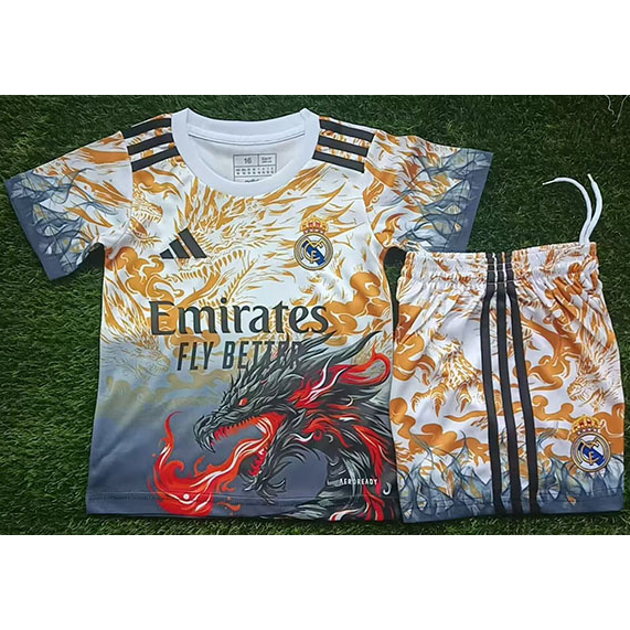 Maillot Real Madrid Enfant Noir Dragons 2025 2026 ligne8295