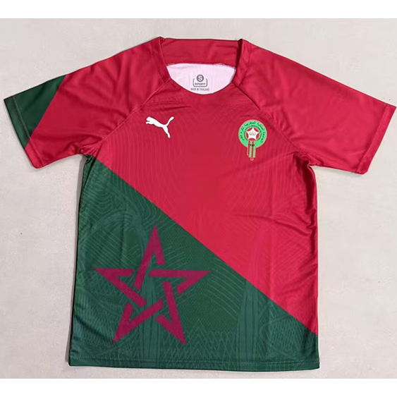 Maillot Maroc Special Rouge/Vert 2025 2026 ligne8639