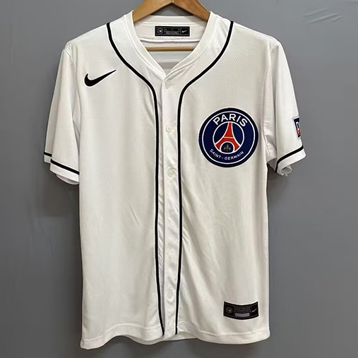 Maillot PSG baseball Blanc 2025 2026 ligne8449