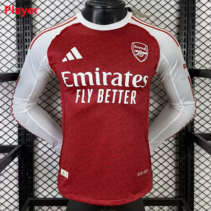 Maillot Arsenal Player Domicile Manche Longue 2025 2026 ligne8672