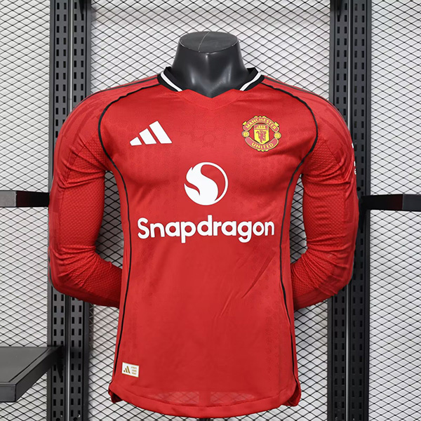 Maillot Manchester United Player Domicile Manche Longue 2025 2026 ligne8711