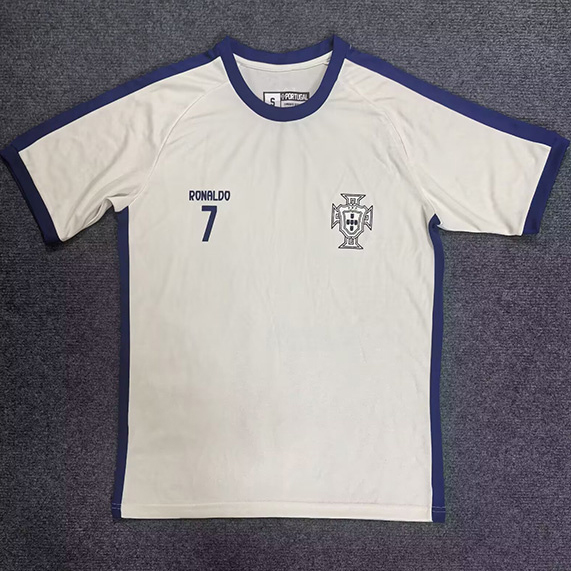 Maillot Portugal Number 7 T-shirt beige 2025 2026 ligne8643