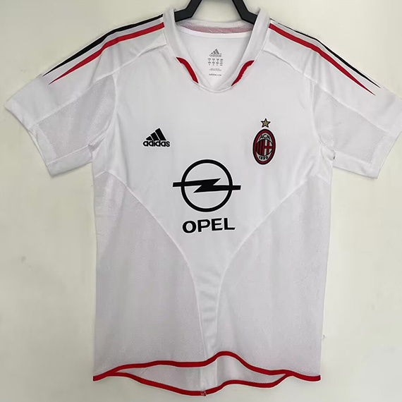 Maillot Retro2004-05#AC Milan Exterieur ligne8493