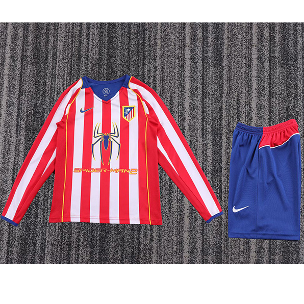 Maillot Retro 2004-05#Atletico Madrid Enfant Domicile Manche Longue ligne8500