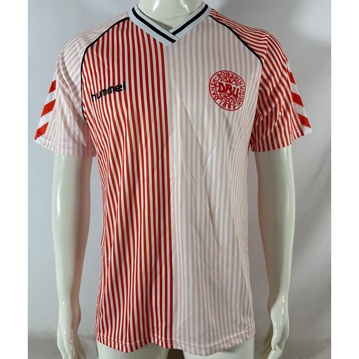 Maillot Retro1986#Danemark Exterieur ligne8526