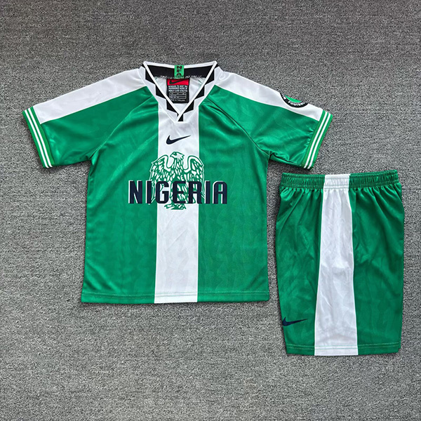 Maillot Retro1996#Nigeria Enfant Domicile ligne8527