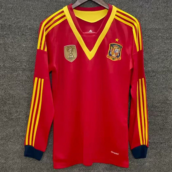Maillot Retro2013#Espagne Domicile Manche Longue ligne8564