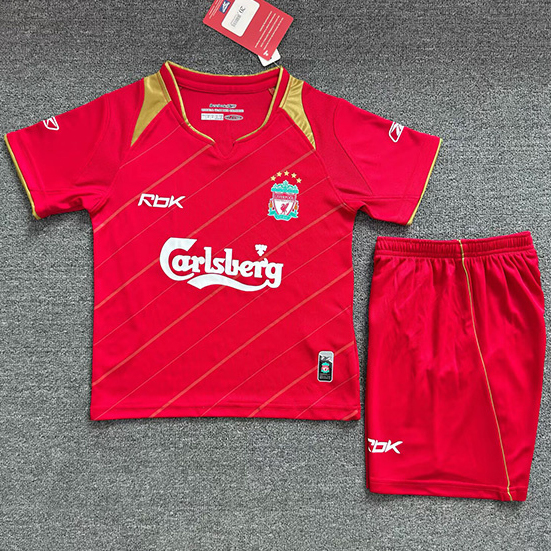 Maillot Retro 2005-06#Liverpool Enfant Domicile ligne8585