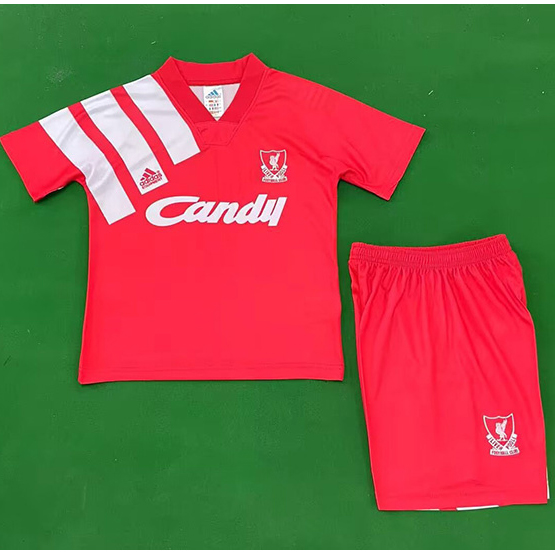 Maillot Retro 1991-92#Liverpool Enfant Domicile ligne8586